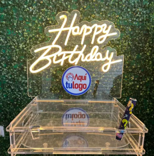 Plantilla para Porta Pastel Happy Birthday